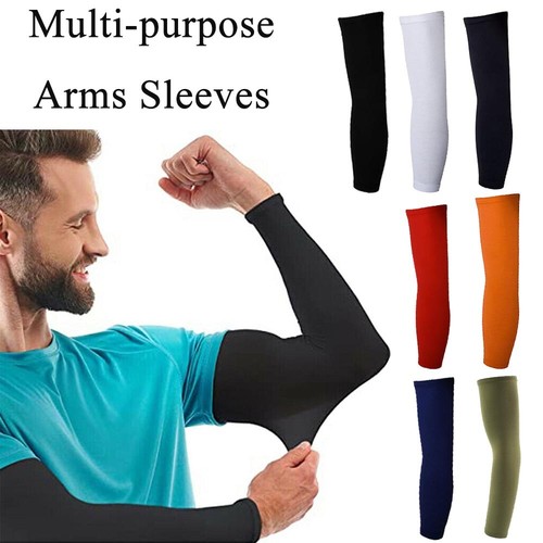 Cooling Cover Sleeves Sports Cycling Arm Sleeves for Men Women UV protection USA - Picture 21 of 42