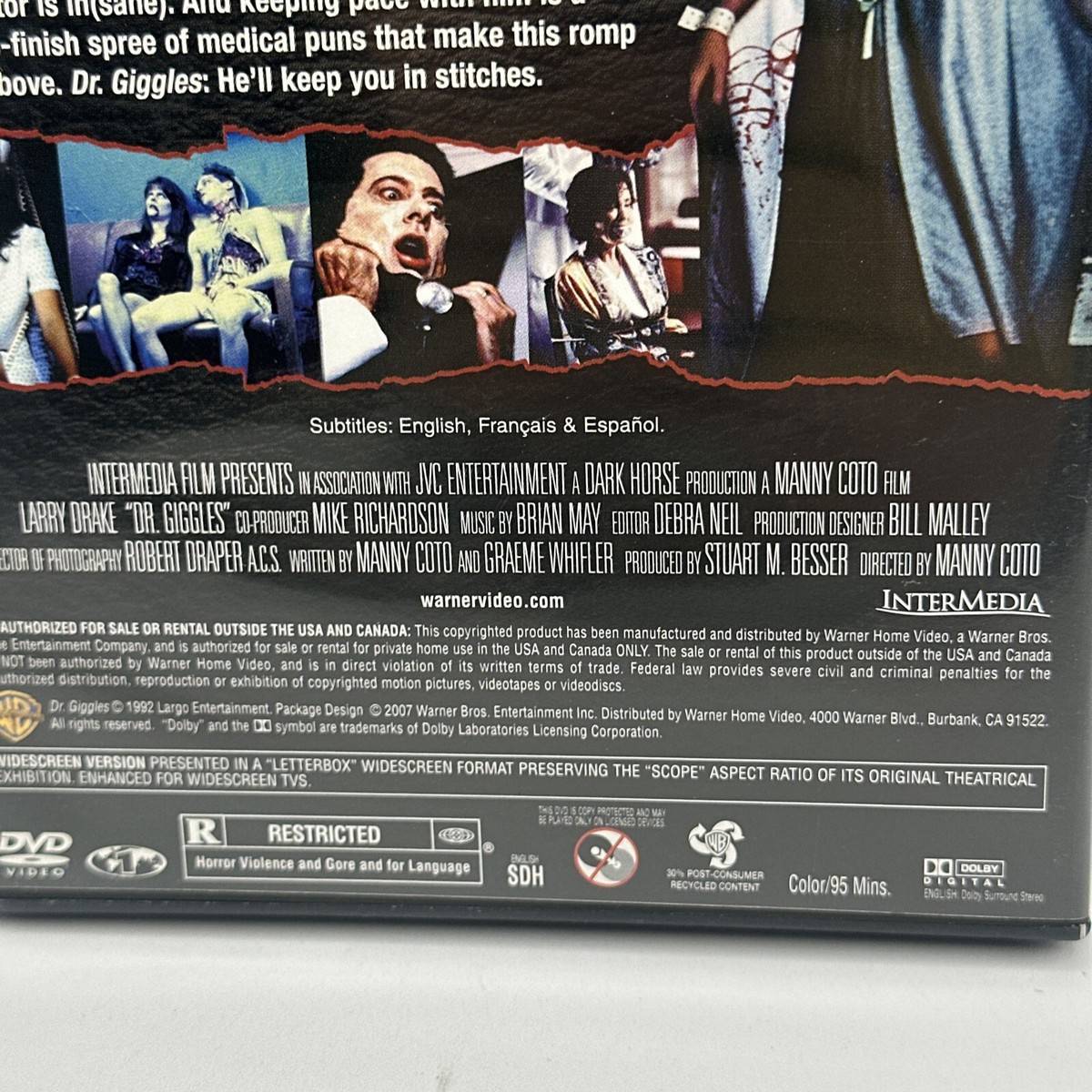 Dr. Giggles 1992 DVD Manny Coto Larry Drake Holly Marie Combs Cult
