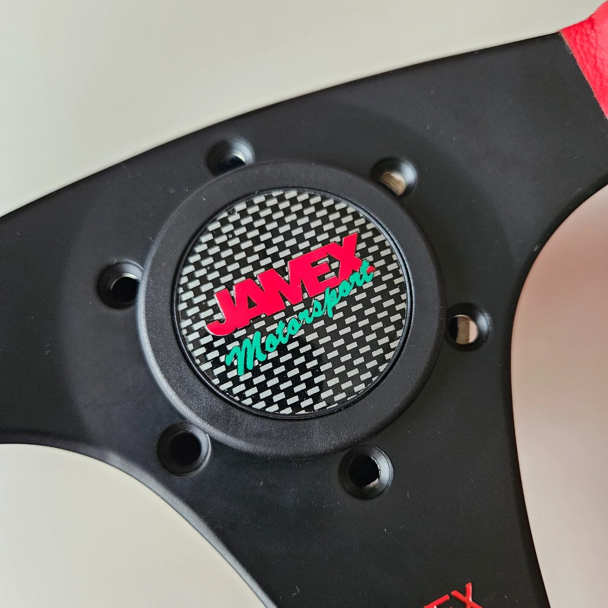 ✓ Red Jamex Motorsport Steering Wheel 350mm FREE SHIPPING ✓ | eBay
