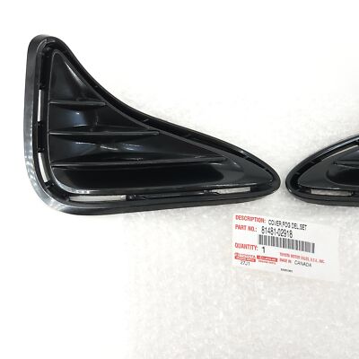 Genuine OEM Toyota 81481-02918 Fog Light Hole Cover Set 2017-2019