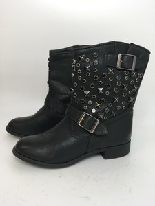 studded black ankle boots uk