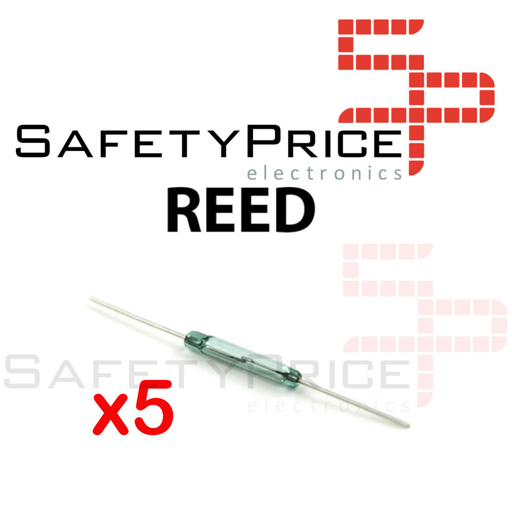 5x Interruptor Reed switch magnetico abierto NO open 14x2 cristal glass SP