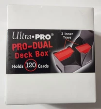 Ultra Pro Pro-Dual 120 Count Deck Box - White