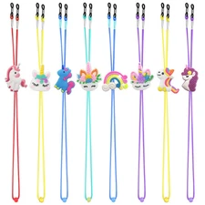 8 Pcs Kids Glasses Strap Adjustable Stretchy Eyeglasses Strap for Boys Girls