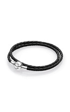 Pandora Leder & Silber Armband  590745CBK  41cm + Pandora Geschenkschachtel NEU