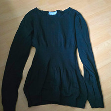 ARYTON Damen Pullover S Schwarz Strick Rundha...