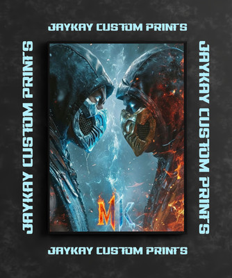 Mortal Kombat Sub Zero Scorpion Game Poster Print - No Frame