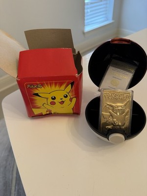 Pokemon 23K ゴールドカードBurger King ピカチュウ Vintage 1999 Burger King Pokemon 23K Gold Plated Trading Card