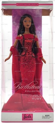 Barbie Birthstone Collection July Ruby AA Doll 2002 Mattel C0577
