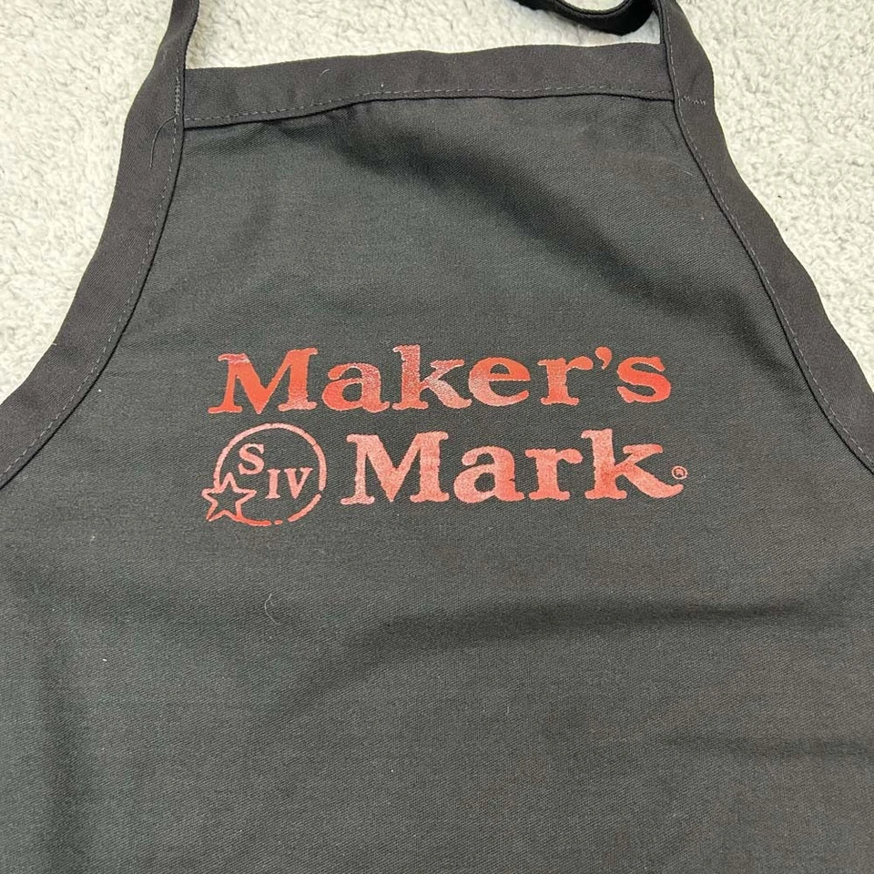 Makers Mark Bourbon Whiskey Apron Mens BBQ GRilling Apron Bartender - Image 2 of 4