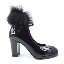 CHANEL Mary Jane G45174B14082 Pumps EU37 US6.5 Black
