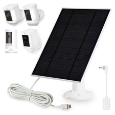 Solar Panel for Ring Cameras - 1 Pack Compatible with Stick Up Cam, Spotlight Ca