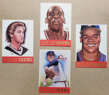 1992 Pacific Sportscards 4 Card Set - Michael Jordan, Nolan Ryan, Wayne Gretzky