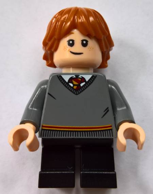 Hary Potter LEGO Minifigure Ron Weasley Gryffindor Minifig 75954 Collectable