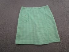 Vintage 60s 70s Lady Queen Pocket Faux Wrap Midi Skirt Womens Size 32 Retro