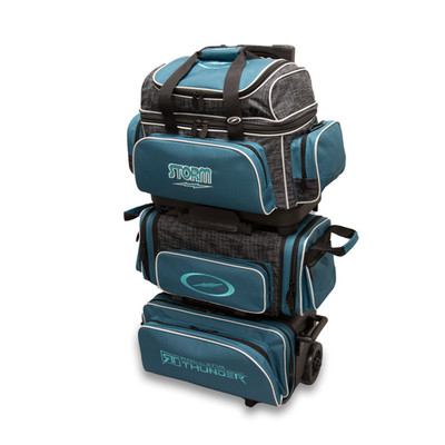 Storm Rolling Thunder Steel Blue/Black 6 Ball Roller Bowling Bag