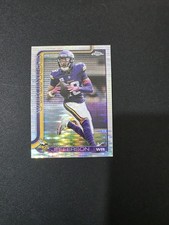 2025 Topps Chrome Football Justin Jefferson #195 - Pulsar Refractor (SP)
