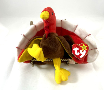 Ty Beanie Baby Gobbles DOB: November 27, 1996 PE Pellets 