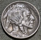 1916d Buffalo nickel, nice original high grade AU+  condition
