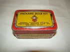 Vintage Packard Bulb Kit Tin Safety First Carry Spare Bulbs-No bulbs-Sold as is.