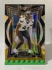 2024 Panini Select - Concourse Kamari Lassiter #77 Black & Gold Shock Prizm (RC)