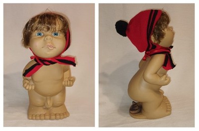 Seltene Joimy Force Milan Puppe Gummipuppe Vintage neuwertig aus Sammlung