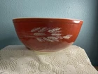 Vintage PYREX Autumn Harvest Wheat 4 Liter Mixing Bowl #404 Large Nesting