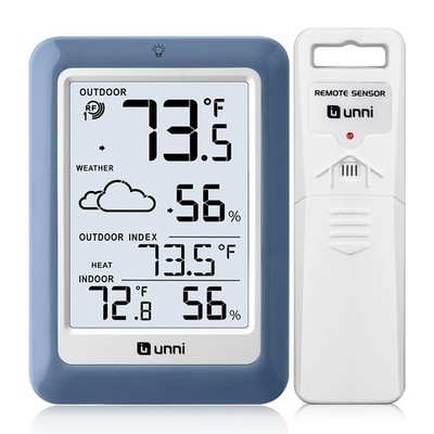 Indoor Outdoor Thermometer Hygrometer Wireless Weather Station, Temperature H...