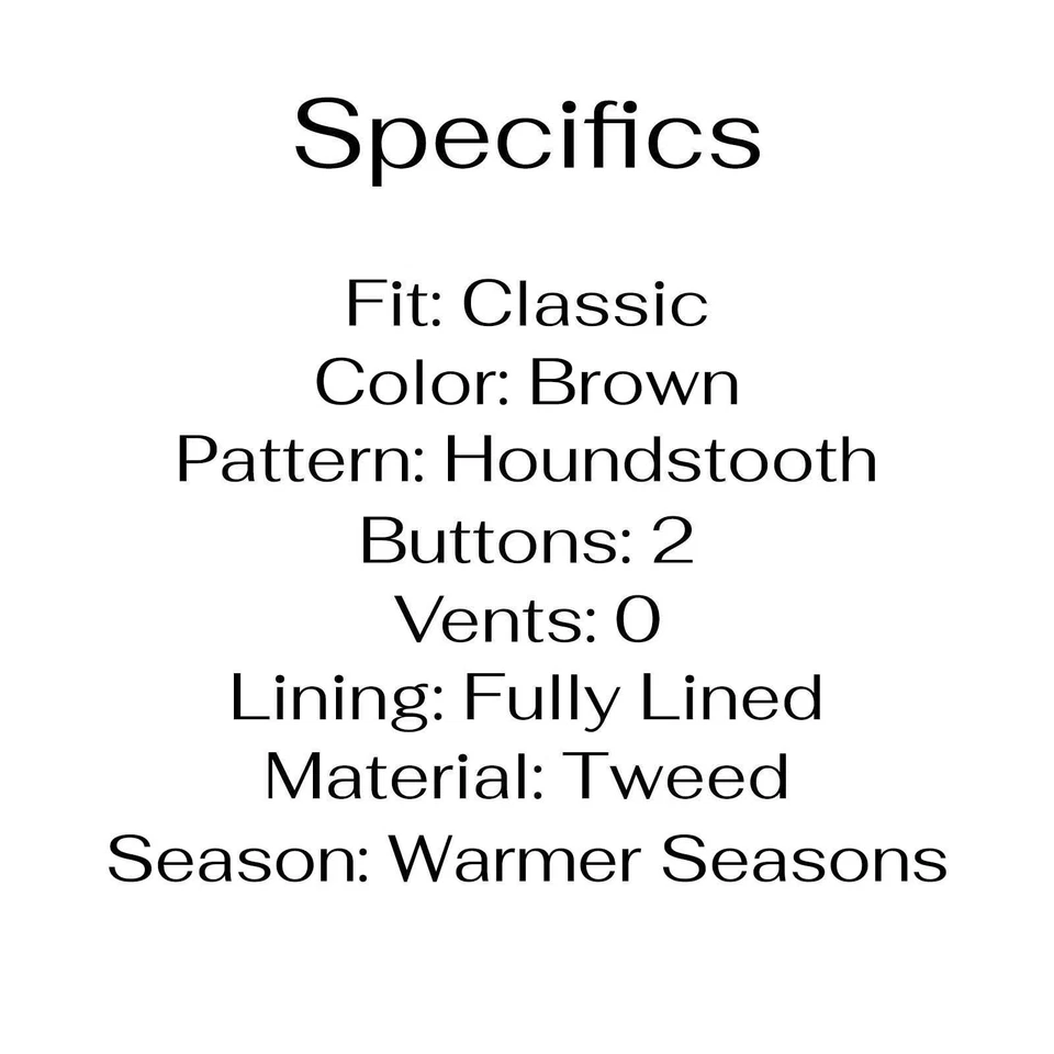 Structure 44R Brown Sport Coat Blazer Jacket HT 2-Button Tweed - Image 4 of 4