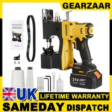 480W Electric Bag Closing Machine 2x 4Ah Batteries Brushless Bag Sewing Machine