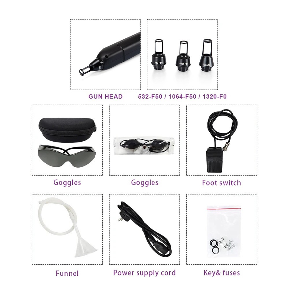 Pico Laser Beauty equipment ND YAG Laser Black Tattoo Removal peel machine