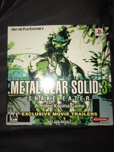Konami Metal Gear Solid 3: Snake Eater Exclusive Movie Trailers PS2 SEALED