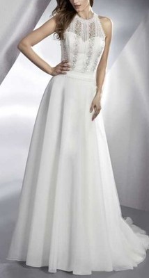Modeca Brautkleid Hochzeitskleid Ivory M Boho Chic Vintage Glam Gr. 38 /40