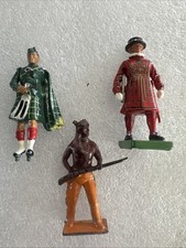 3 Britain Metal Figurines Made In England Collectible Vintage