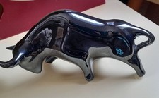 Black Emilio Ferrer Gomez Artesania China Toro Bull Hand Made & Painted Spain