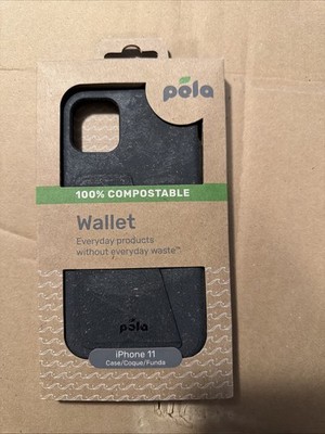 Pela Soft Phone Case for Apple iPhone 11 Black Wallet, Eco-Friendly