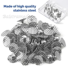 AZDENT Dental Orthodontic bondable Lingual buttons with Hole Round hollow base