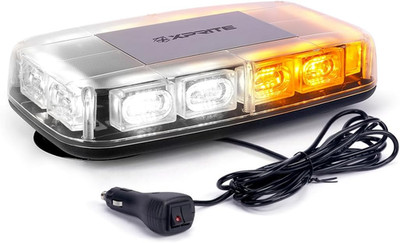 Upgraded 12'' 72LED Rooftop Mini Strobe Lights, Emergency Safety Flashing Beacon 
