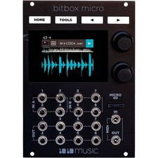 1010music Bitbox Micro Eurorack Compact Sampler w/Touchscreen Black Refurbished