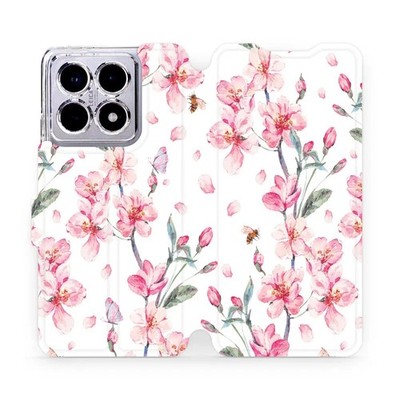 Handyhülle mit Klappe für Xiaomi 14T Pro Mobiwear Case Flip Cover Rosa Frühling