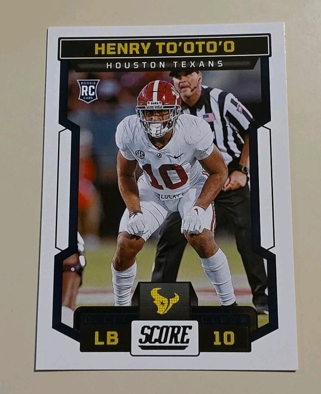 2023 Score - Rookies Henry To'Oto'O #378 (RC)