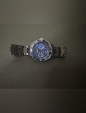 FOSSIL NAVY BLUE BLACK QUARTZ ANALOG WOMEN S UNISEX WATCH