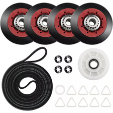 WED8300SW2 Whirlpool Heavy Duty Dryer Rollers Pulley Belt Kit