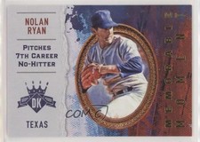 2017 Panini Diamond Kings Memorable Moment Nolan Ryan #MM-2 HOF sh7