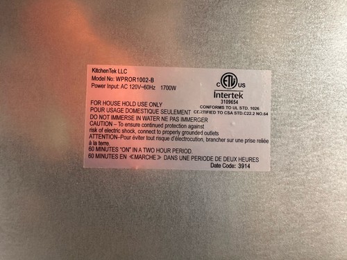 Forno a pressione Wolfgang Puck Kitchen Tek WPROR 1002-B 1700w testato funziona benissimo! - Foto 4 di 4
