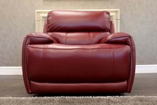 World Of Leather ROCCO – Deep Red - Nc-035c Upgraded Leather Single Chair