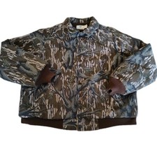 Vintage Mossy Oak Hunting Jacket Mens Size XL Brown Realtree Camouflage Outdoor