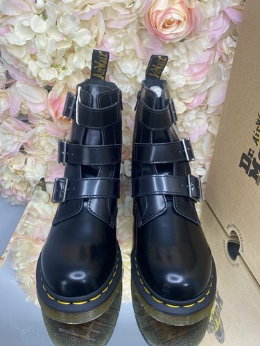 Dr Martens Blake Buttero Leather Buckle Zip Chelsea Jadon Boots NEW Size 6 RARE - Picture 4 of 4