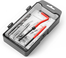 Metric and SAE Helicoil Thread Repair Kit with HSS Drill Bit and Inserts