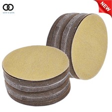 100 Pack 5" 120 Grit Hook Loop Pads Sanding Disc NO-Hole Sand Paper New